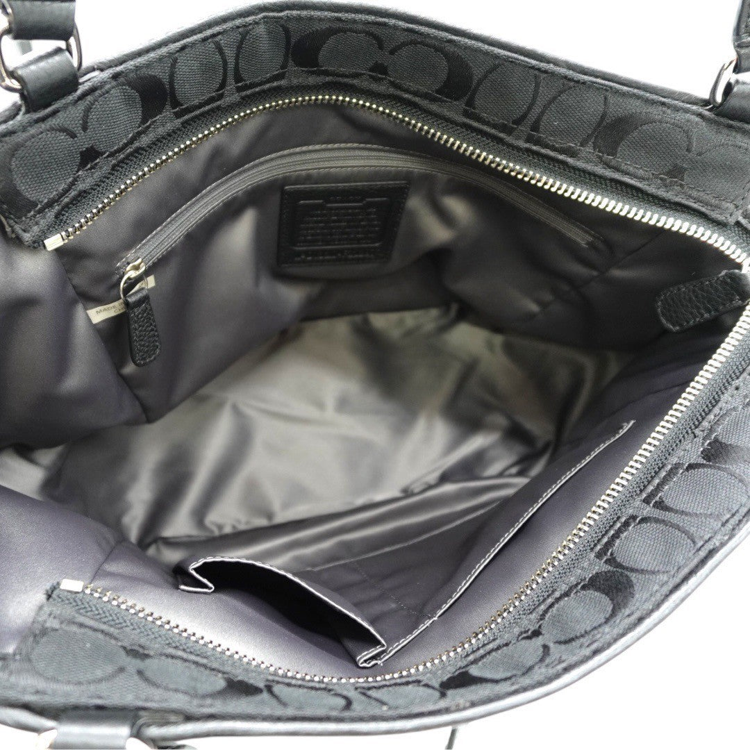 コーチ バッグ トートバッグ a4 黒 レディース