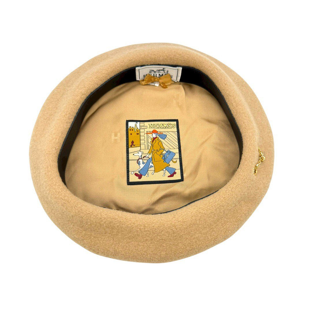 エルメス ベレー帽 帽子 アパレル ファッション小物 ベージュ レディース