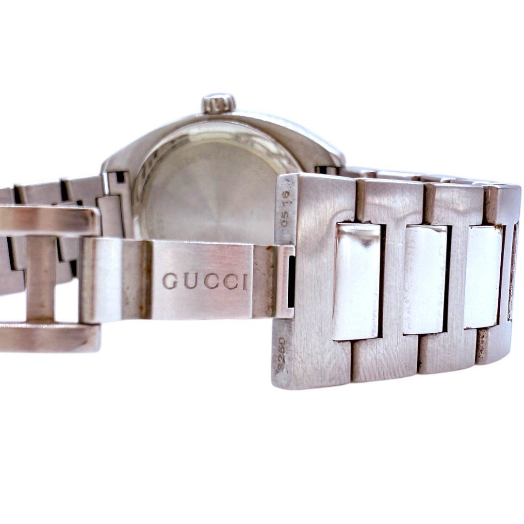 グッチ 腕時計 142.4/16515855　SS/QZ/黒 文字盤 メンズ