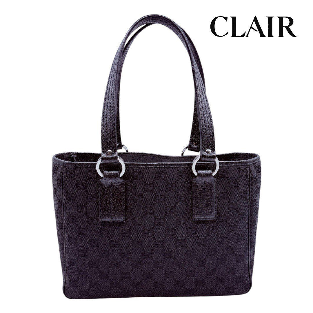 グッチ GGキャンバス トートバッグ ショルダーバッグ ブラック 113019 レディース