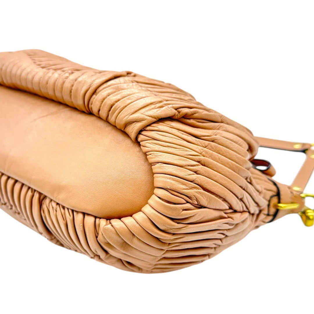 【美品】コーチ 2Way  ショルダーバッグ ハンドバッグ 15942 マディソン レザー ギャザー  ベージュ  レディース