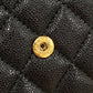 シャネル ボーイシャネル キャビアスキン 三つ折り財布 ブラック