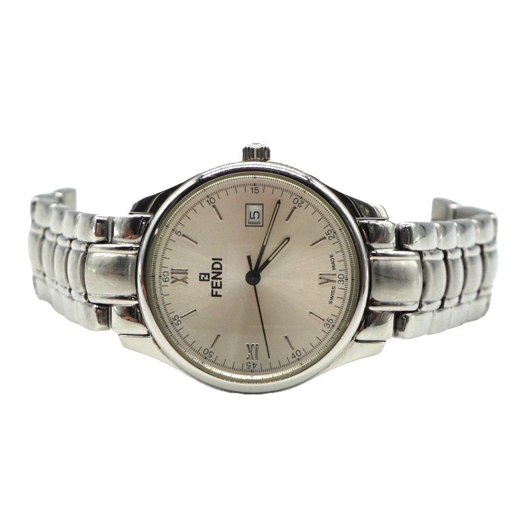 フェンディ メンズクォーツ時計 210G Silver文字盤 メンズ ステンレススチール フェンディ時計