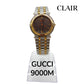 グッチ 腕時計 9000M クォーツ 黒文字盤 コンビカラー ユニセックス グッチ時計