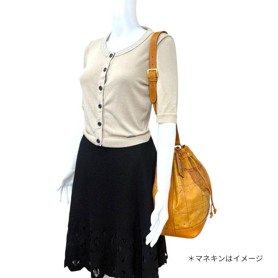 プリマクラッセ バッグ ショルダーバッグ 斜め掛け 地図柄 レザー レディース