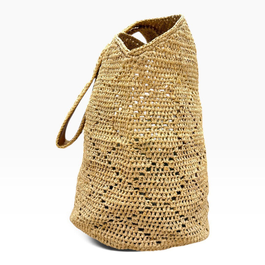 【極美品】ヘレンカミンスキー バッグ カゴバッグ ラファイア
