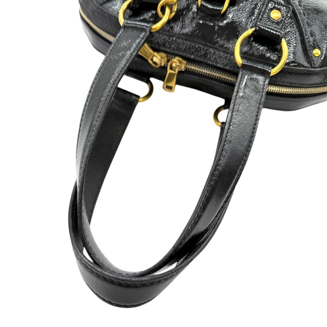 イヴサンローラン ミューズバッグ パテントレザー レディース