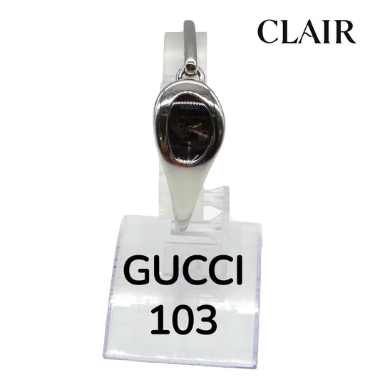 グッチ 時計 103 10364326  SS クォーツ 黒文字 グッチ腕時計