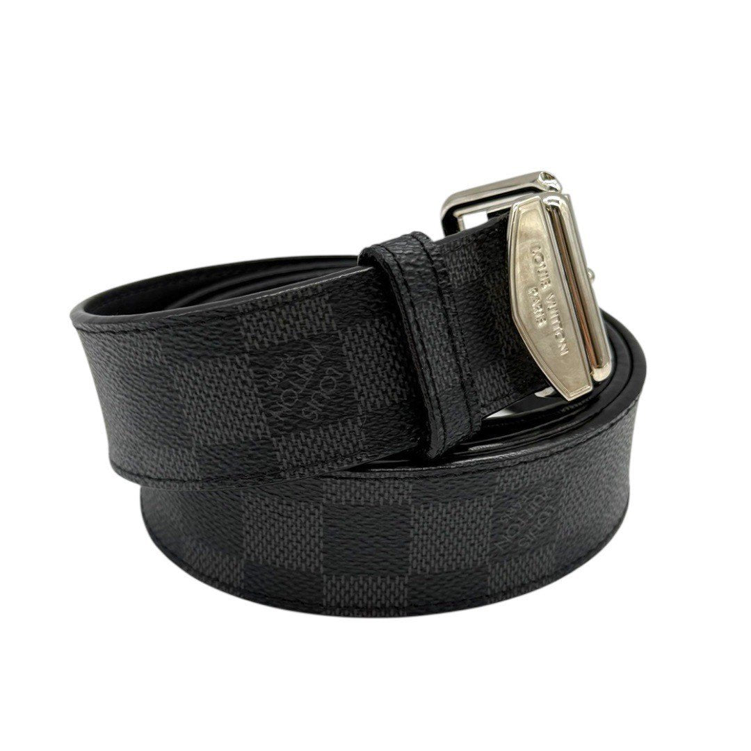 ルイ ヴィトン ベルト サンチュール シドニー ブラウン ダミエ エベヌ M9568  ウエストベルト ダミエキャンバス レザー メンズ