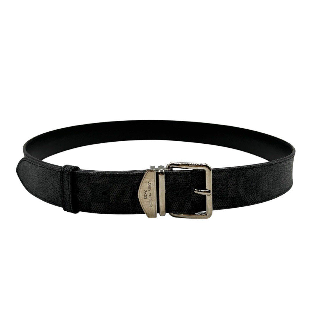 ルイ ヴィトン ベルト サンチュール シドニー ブラウン ダミエ エベヌ M9568  ウエストベルト ダミエキャンバス レザー メンズ