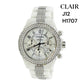 シャネル J12クロノグラフ ダイヤベゼル ダイヤブレス セラミック H1707 オートマティック メンズ