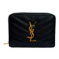 サンローランパリ 財布 YSL キャビアスキン ブラック 黒 レディース コンパクト財布