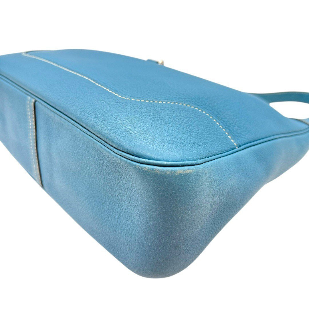 エルメス トリム31 ブルージーン シルバー金具