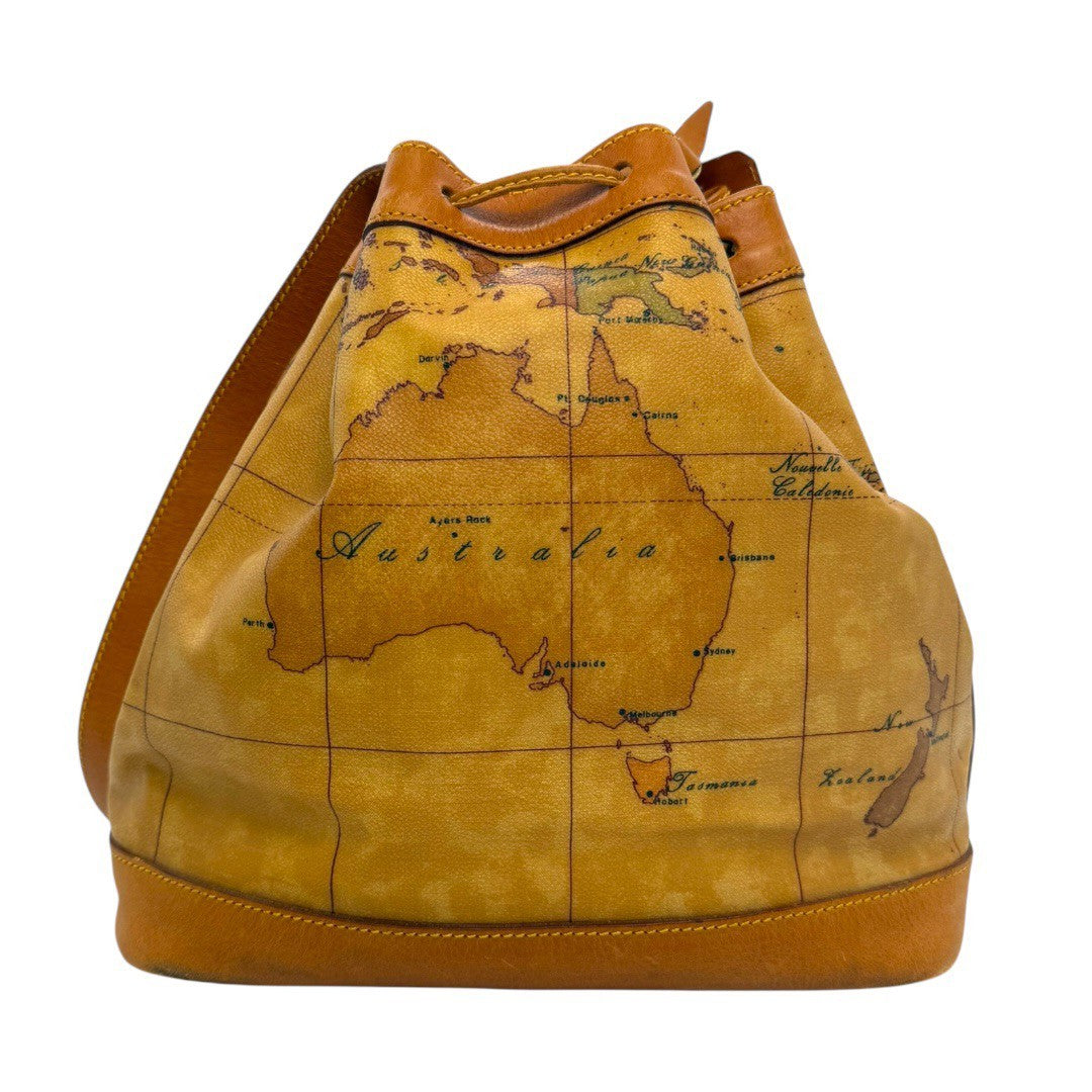 プリマクラッセ バッグ ショルダーバッグ 斜め掛け 地図柄 レザー レディース