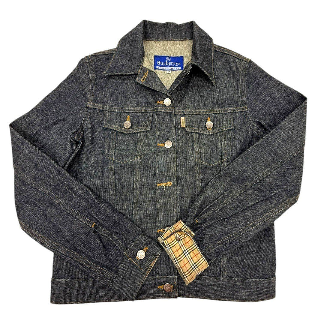 バーバリー デニム ジャケット ノバチェック メンズ レディース ユニセックス 38