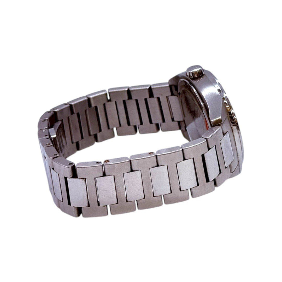 グッチ 腕時計 142.4/16515855　SS/QZ/黒 文字盤 メンズ