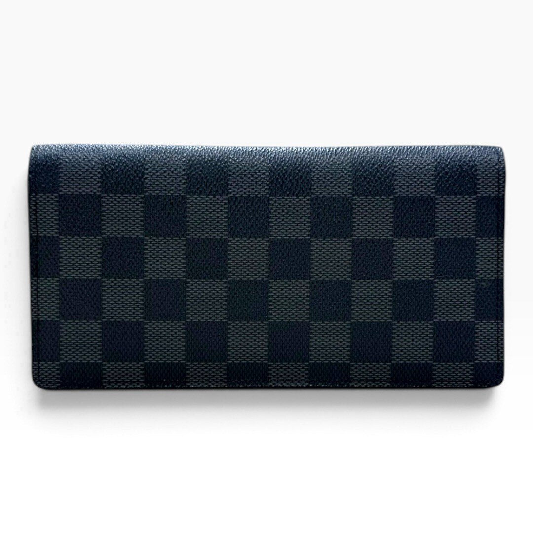 ルイヴィトン ポルトフォイユ･ブラザ N62665 ダミエ グラフィット ブラック系 メンズ ウィメンズ ウォレット 2つ折り長財布