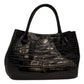 フルラ バッグ ハンドバッグ ショルダーバッグ トートバッグ 黒 ブラック レザー クロコ調  レディース