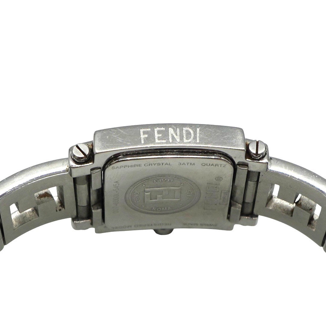 フェンディ 腕時計 オロロジ ウォッチ クオーツ シルバー文字盤 ズッカ柄 ステンレススチール レディース