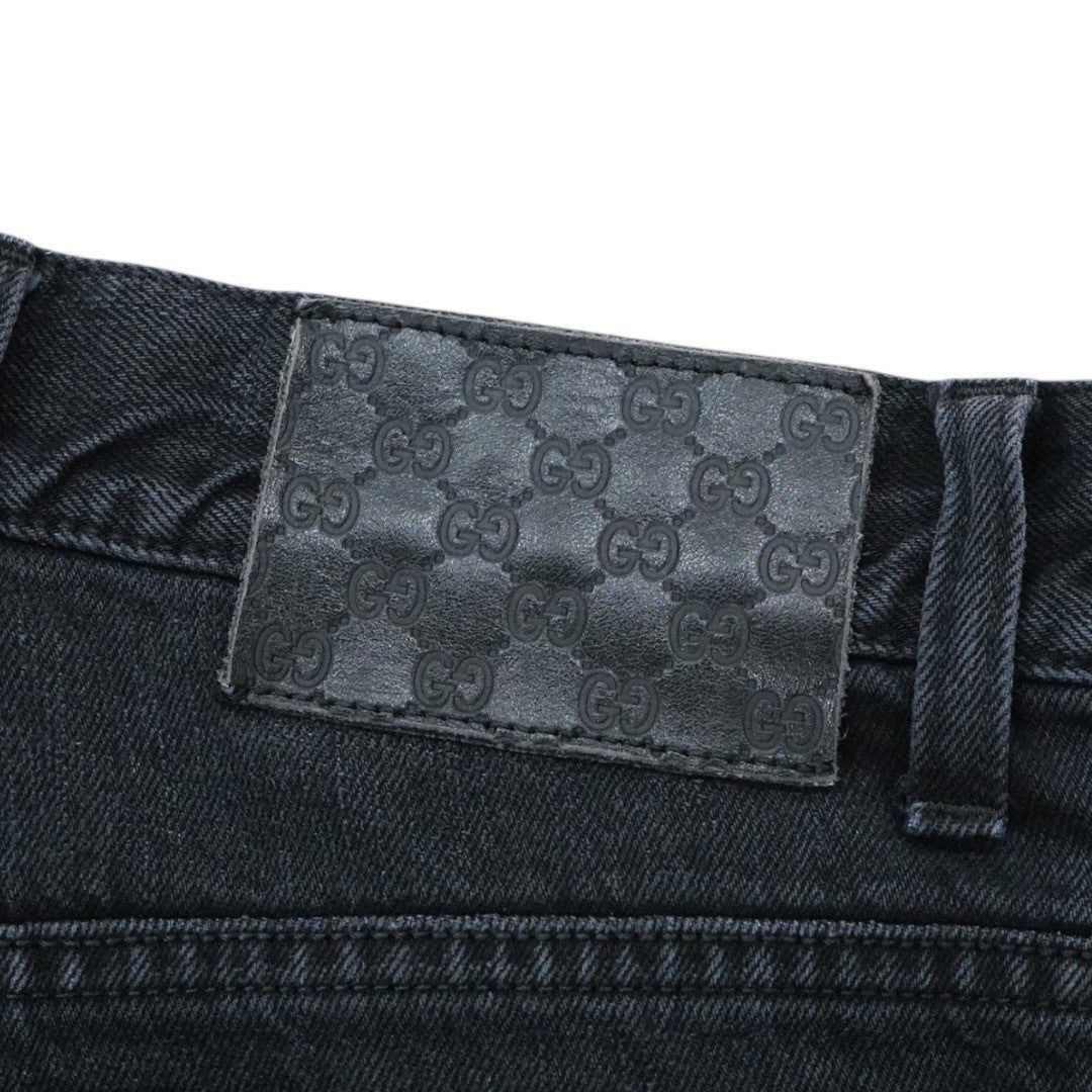 グッチ ジーンズ デニム ブラック サイズ46