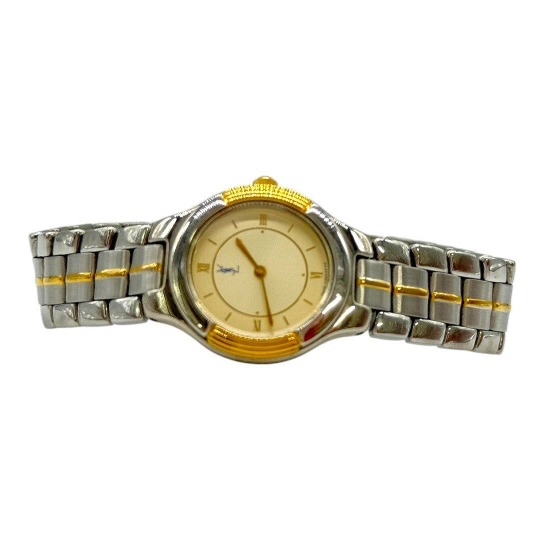 イブサンローラン 腕時計 コンビ スクエア YSL