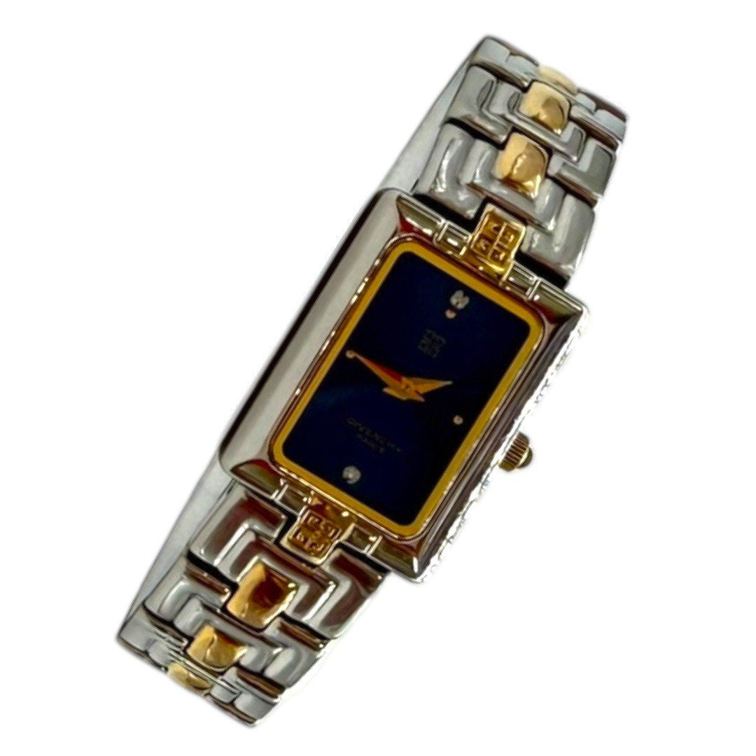 ジバンシー 腕時計 スクエア SS シルバー ゴールド コンビ ブレス アナログ クォーツ 時計 ウォッチ レディース