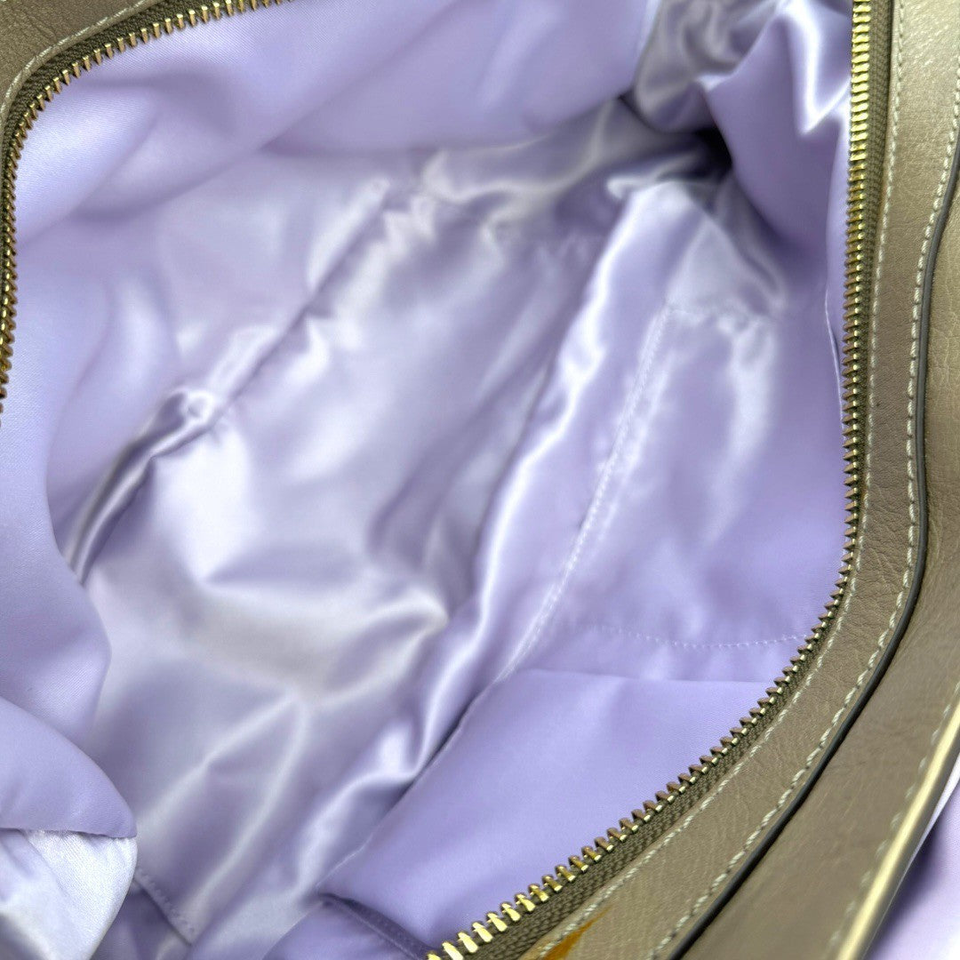 コーチ レザートートバッグ ベージュ 肩掛け F14052