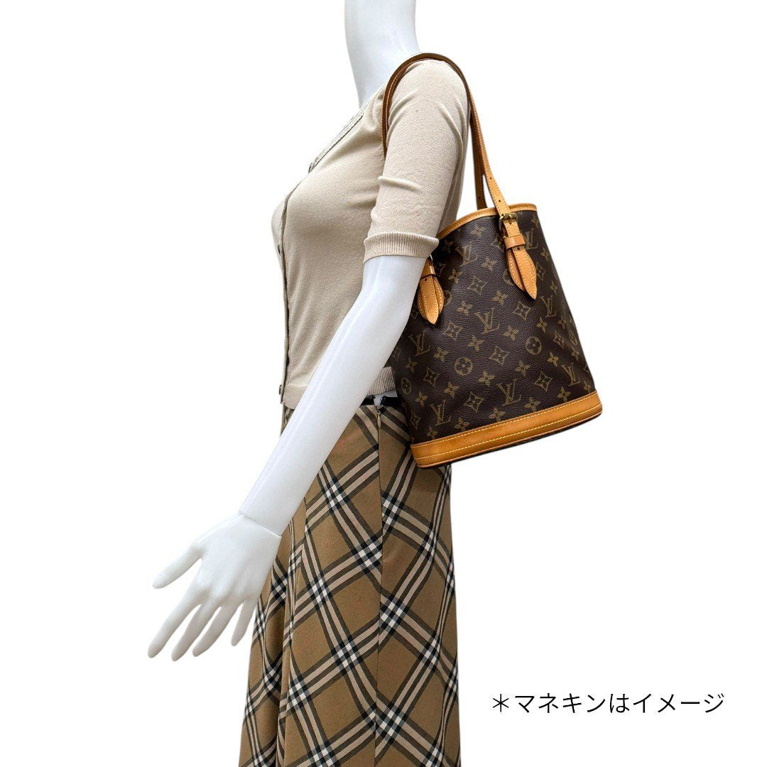 ルイヴィトン モノグラム バケット PM ショルダーバッグ バケツ型 M42238