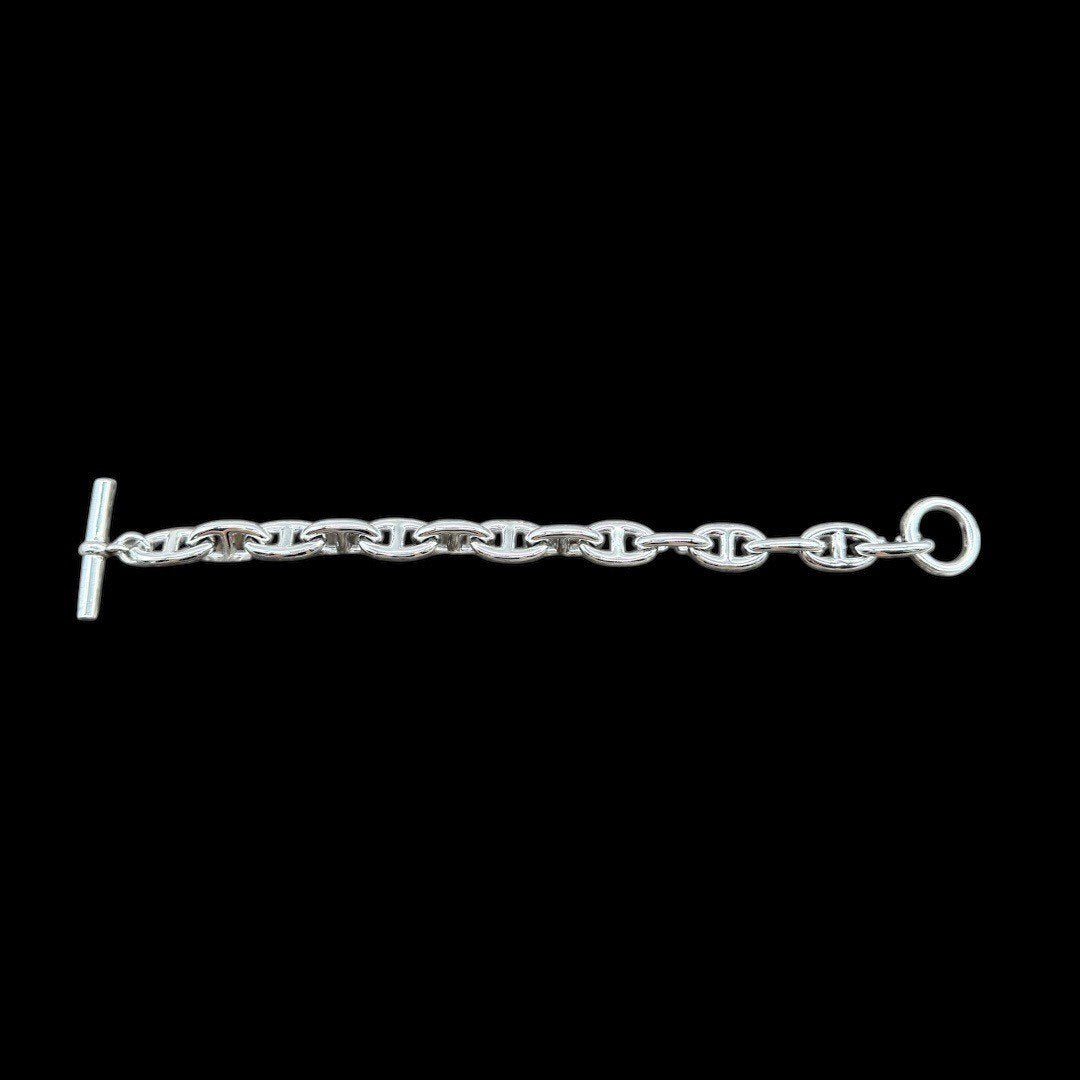 新品 ハンドメイド おしゃれ SV925 アンカーチェーンブレスレット シルバー ブレスレット 925刻印あり スターリングシルバー925 銀 マンテル チェーンブレスレット GM 海外買付
